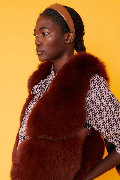 JAYLEY Faux Leather Headband