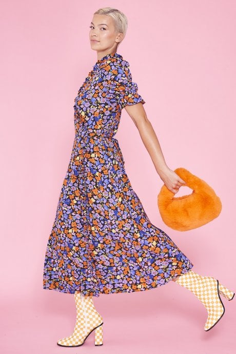 JAYLEY Floral Wrap Dress