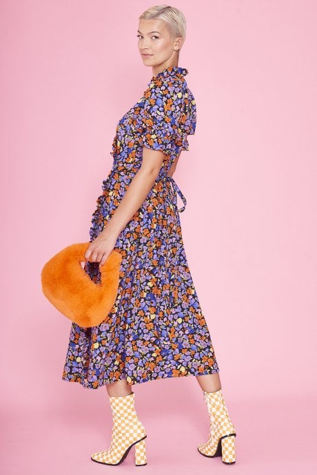 JAYLEY Floral Wrap Dress
