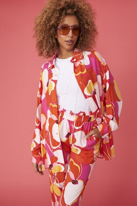 JAYLEY Florence Floral Trousers