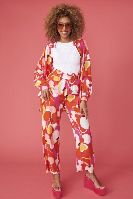 JAYLEY Florence Floral Trousers