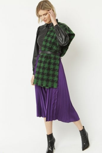 JAYLEY Green Cashmere Blend Wrap