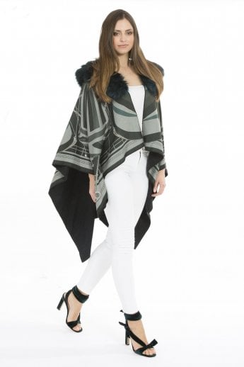 JAYLEY Green Cashmere Wrap