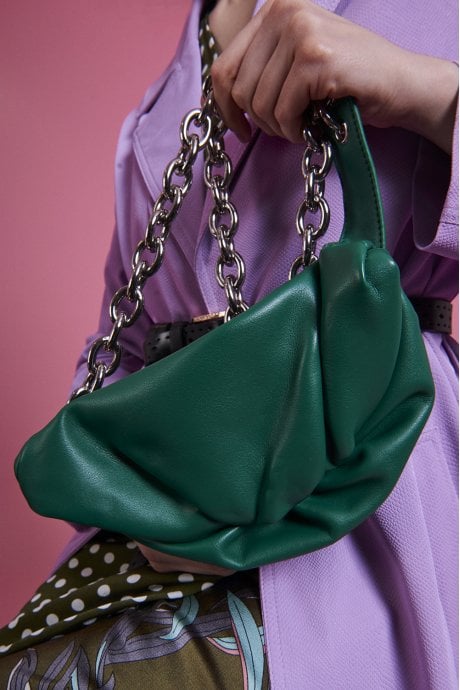JAYLEY Green ECO Charlotte Leather Bag