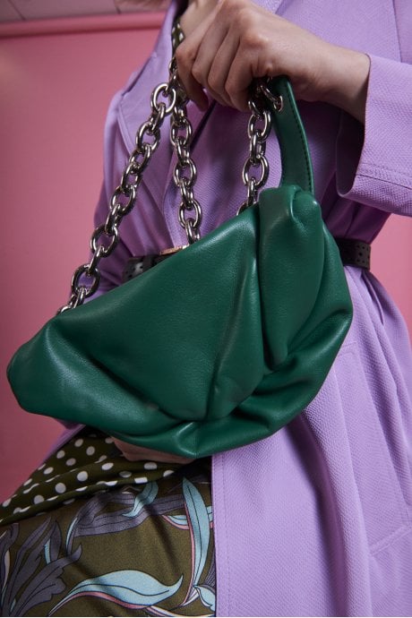 JAYLEY Green ECO Charlotte Leather Bag