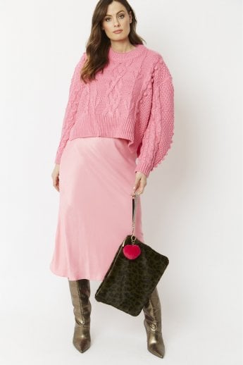 JAYLEY Green Luxury Faux Fur Bag