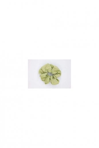 JAYLEY Green Silk Blend Scrunchie
