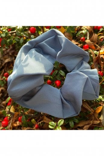 JAYLEY Green Silk Blend Scrunchie