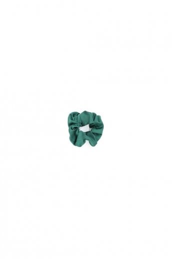 JAYLEY Green Silk Blend Scrunchie