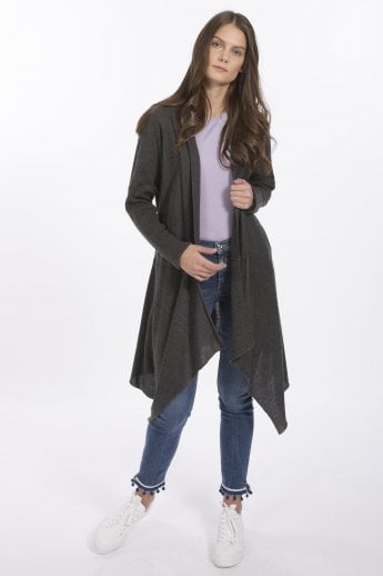 JAYLEY Grey Cashmere Cardigan