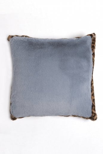 JAYLEY Grey Faux Fur Cushion Cover