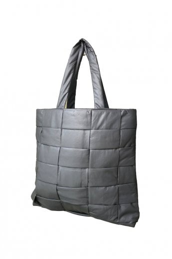 JAYLEY Grey Hand Knitted Isla Bag