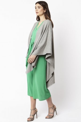 JAYLEY Grey Stardust Cashmere Silk Wrap
