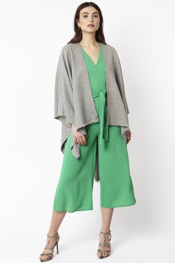JAYLEY Grey Stardust Cashmere Silk Wrap