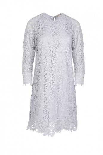 JAYLEY Grey Vintage Inspired Lace Dress