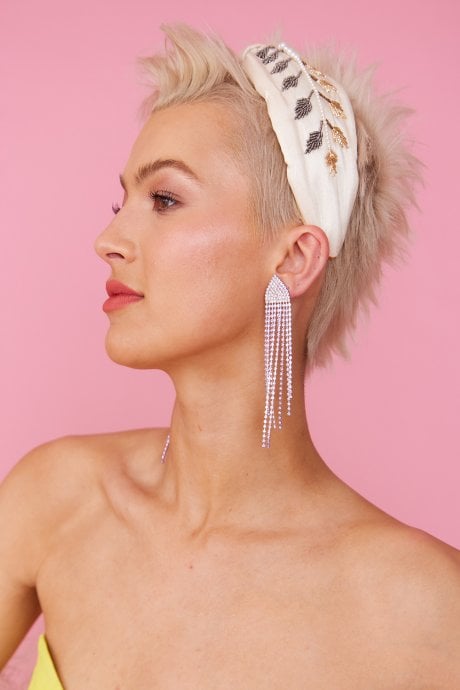 JAYLEY Hand Made Silk Blend Embroidered Headband