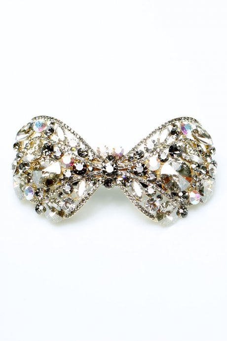 JAYLEY Hand Made Stone Bow Hair Clip