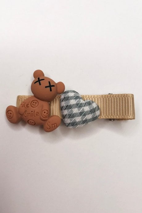 JAYLEY Hand Made Teddy Hair Clip