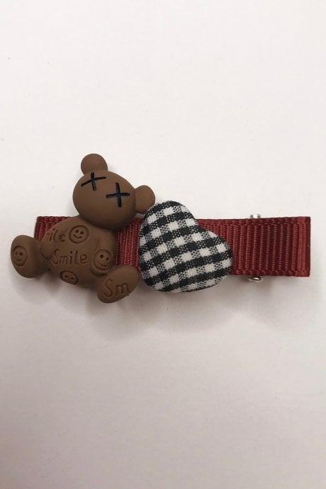 JAYLEY Hand Made Teddy Hair Clip