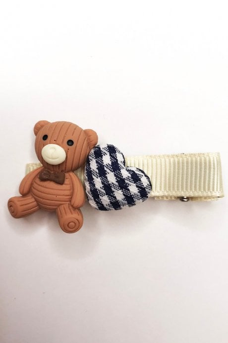 JAYLEY Hand Made Teddy Hair Clip