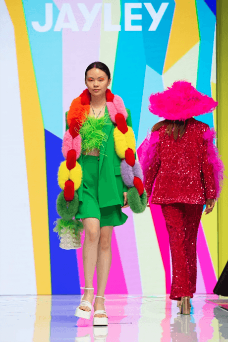 JAYLEY Handcraft Faux Fur Chain Scarf