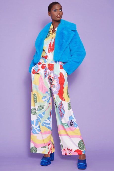 JAYLEY Handmade Eco Faux Fur Love Jacket
