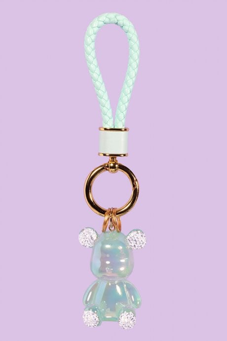 JAYLEY Hard Teddy Keyring with DiamantÃƒ© Detail