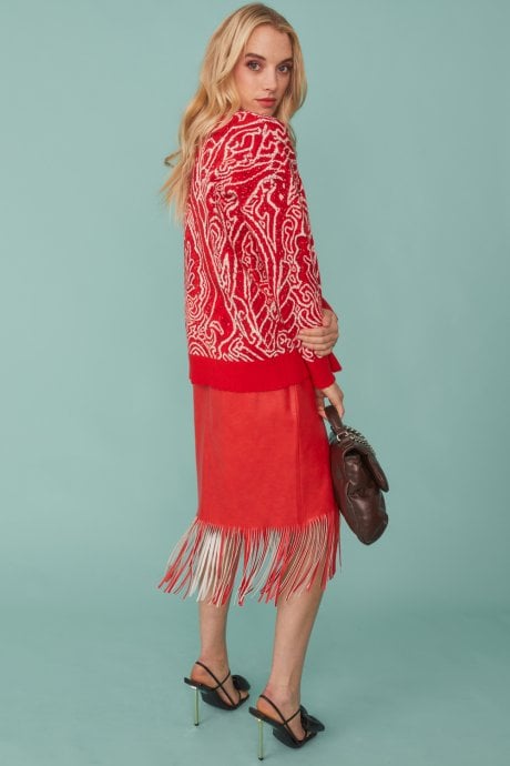 JAYLEY Kung-fu Tiger Embroidered Cashmere Jumper