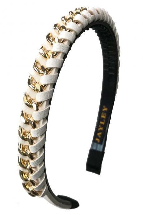 JAYLEY Light Brown Silk Blend Headband