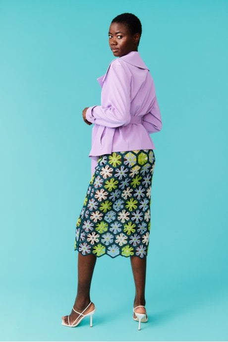 JAYLEY Lilly Faux Suede Jacket