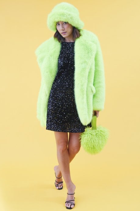 JAYLEY Lime Green Eco Bamboo Bucket Hat