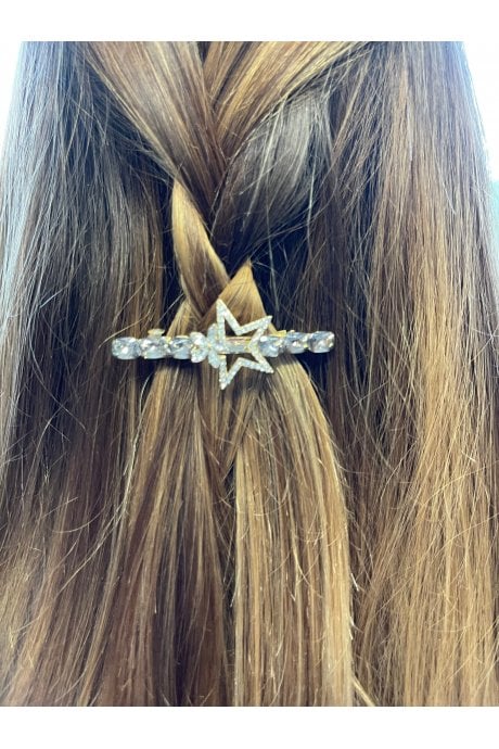 JAYLEY Lola Stars Gold -Tone Crystal Hair Clip