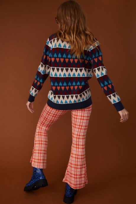 JAYLEY Love Heart Cashmere And Banana Peel Jumper