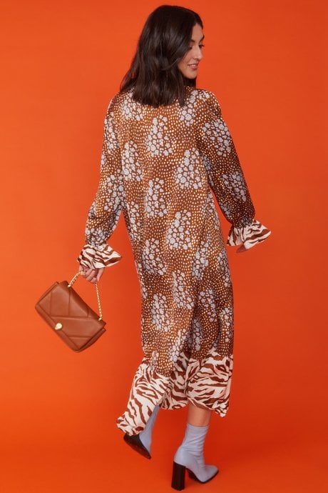 JAYLEY Lulu Quilted Bag With Gold Chain And Snake Head Detail Eco Leather