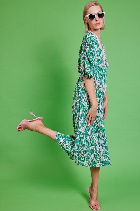 JAYLEY Maxi Ruffle Dress