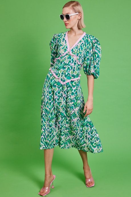 JAYLEY Maxi Ruffle Dress