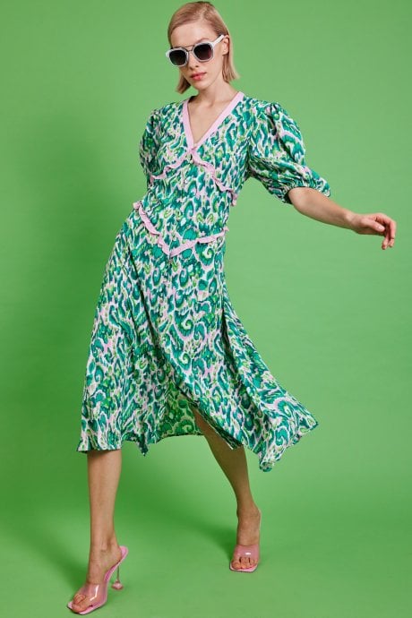 JAYLEY Maxi Ruffle Dress