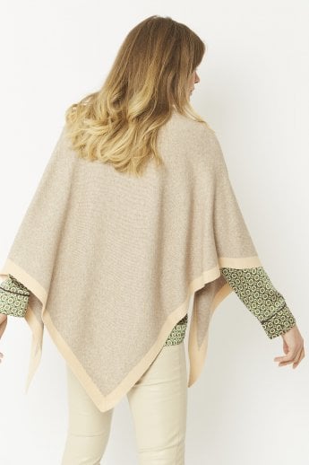 JAYLEY Mocha And Pink Cashmere Wrap