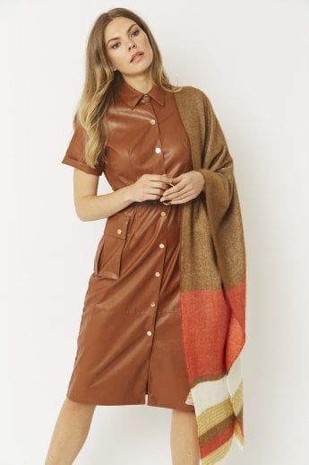 JAYLEY Mocha Cashmere Blend Wrap