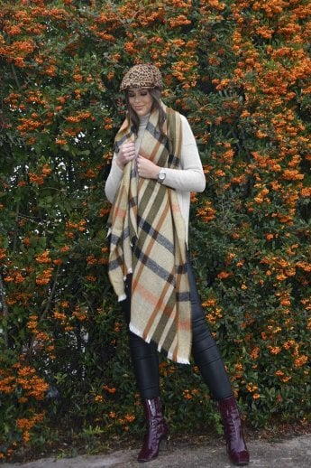 JAYLEY Mocha Cashmere Wrap