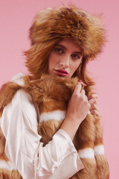 JAYLEY Mocha Faux Fur Headband