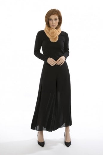 JAYLEY Mocha Faux Fur Scarf