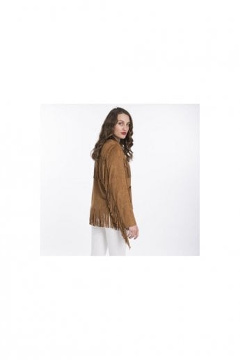 JAYLEY Mocha Faux Suede Jacket