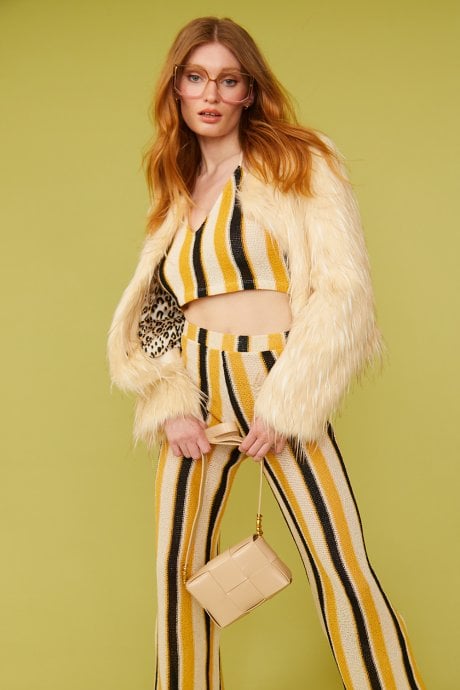 JAYLEY Mocha Grape Skin Vegan Leather Bag