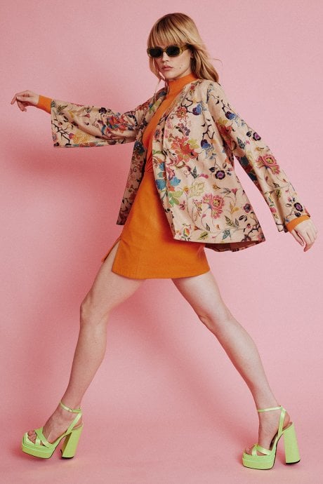 JAYLEY Mocha Luxury Faux Suede Jacket