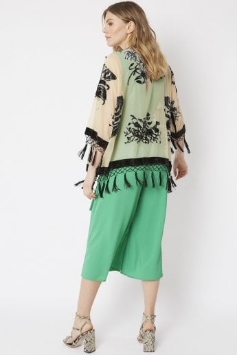 JAYLEY Mocha Silk Devore Jacket