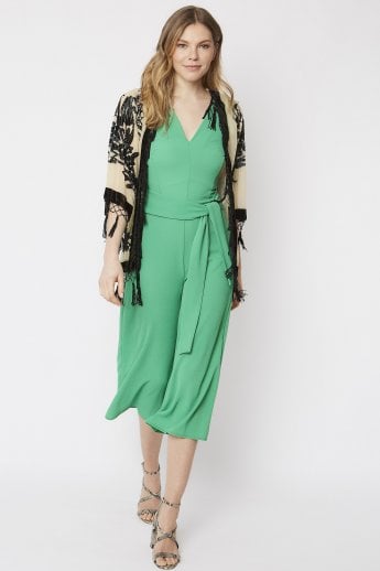 JAYLEY Mocha Silk Devore Jacket