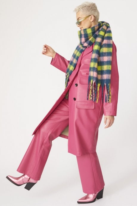 JAYLEY Multi Cashmere Blend Check Scarf