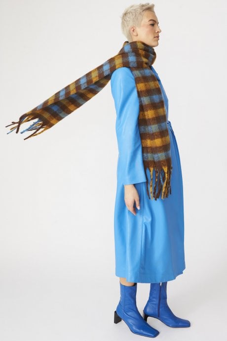 JAYLEY Multi Cashmere Blend Check Scarf