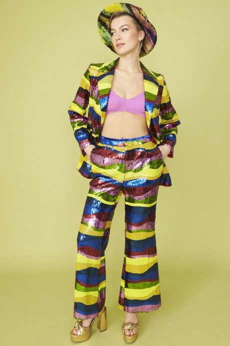 JAYLEY Multi Coloured Sequin Blazer